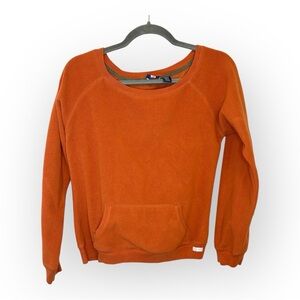 Duck Head Burnt Orange Fleece Pullover Sweatshirt Cozy Cabincore Medium